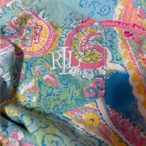 Lauren Ralph Lauren Multicolor Paisley PJ Shirt. Button down. Size L.